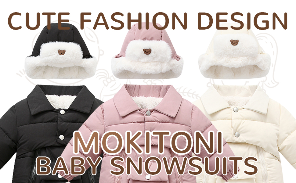 Toddler Girl Winter Warm Snowsuit Coat Baby Boy Size 18-24 Month Jumpsuit Jacket