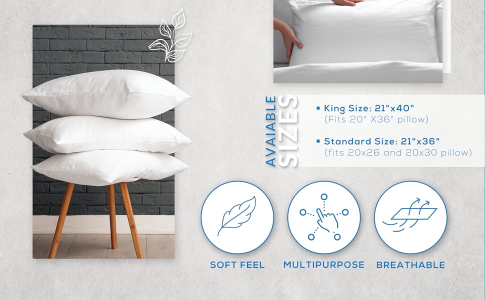 GOLD TEXTILES Bulk Pack of 100 Polycotton Standard/Queen