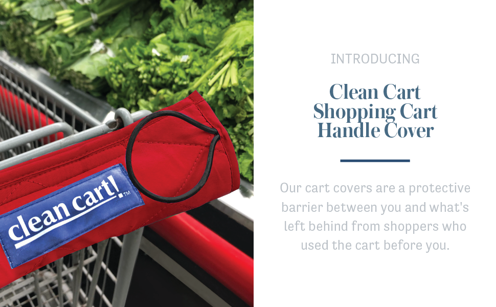 Clean Cart Secure Shopping Cart Handle Cover, Classic
