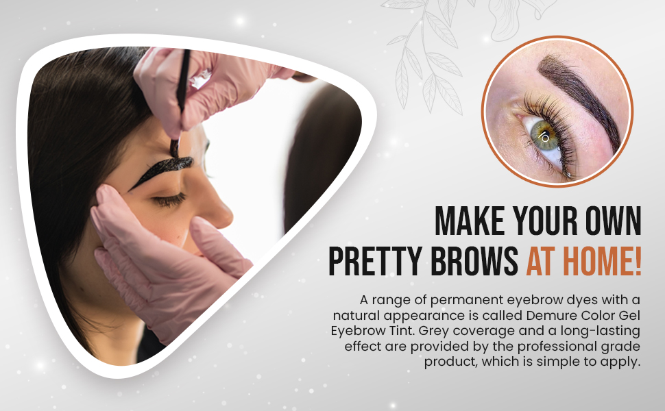 Permanent eyebrow dye at home