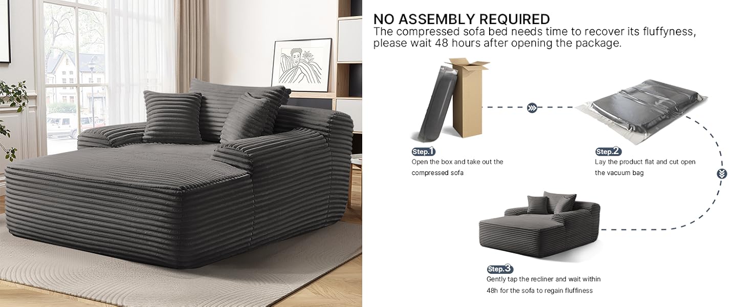 no assembly couch