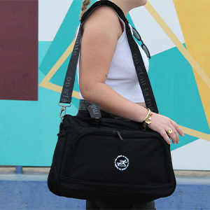 Sac week-end noir anse bandoulière