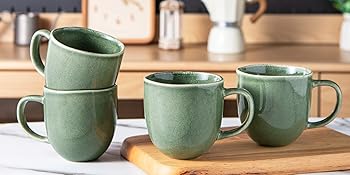GREEN COFFEE MUGS