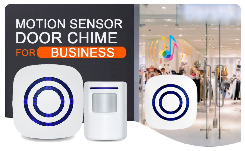 Home Security Motion Sensor Alarm Outdoor, Wireless Driveway Alert