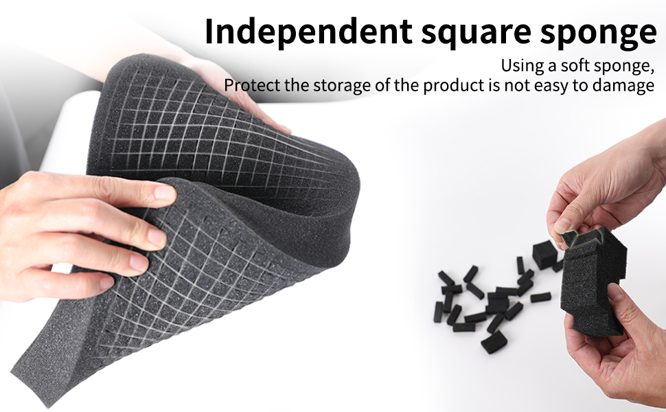 Electronic Organizer, DIY Sponge Protection Travel Cable Organizer Bag Pouch Electronic Accessories 