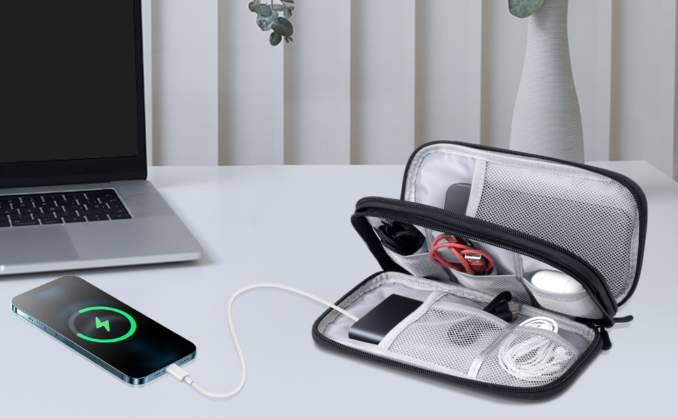 Arae Electronic Organizer, Travel Cable Organizer, Double