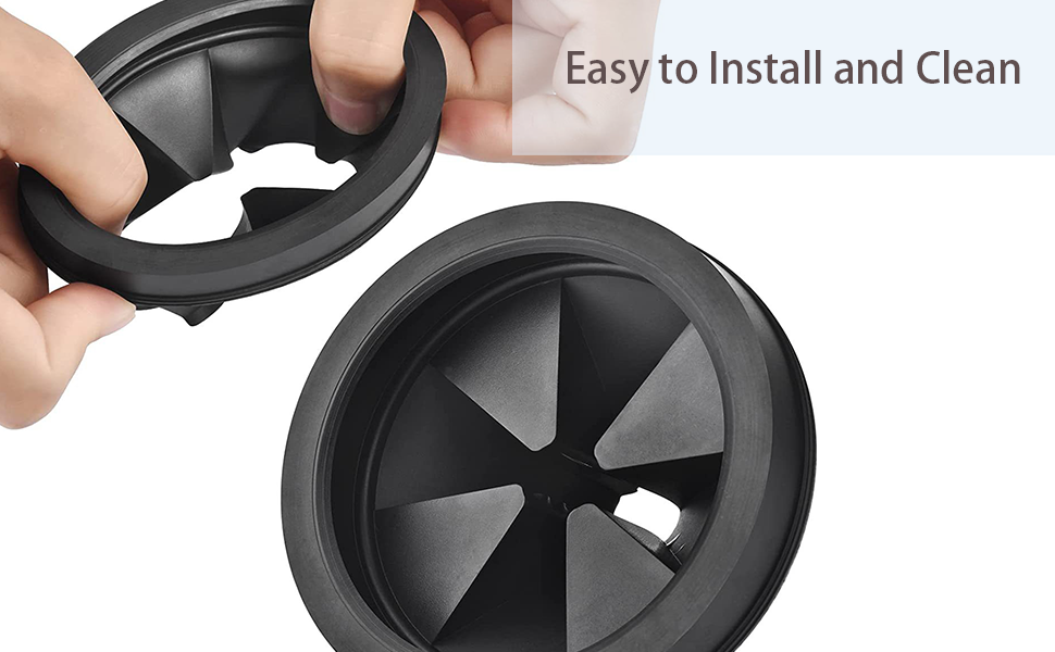 2pcs 3 1/8 Inch Garbage Disposal Sink Baffle Splash Guard, Garbage