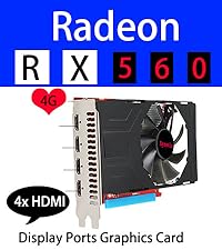 Amazon.com: Xynsviu Radeon RX560 4G Graphics Card, with 4 HDMI 4