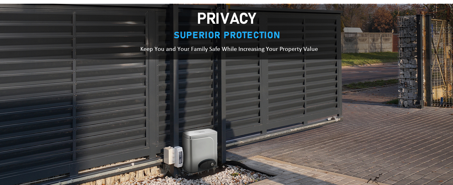 COZ Rack Driven Sliding Gate Opener with Alarm System