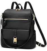 KKXIU Backpack Purse for Women - Multi-pocket Leather backpack for Travel, Work & School with Ant...