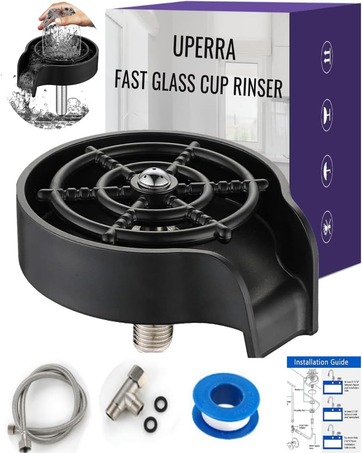 glass rinser for kitchen sink