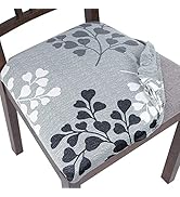 SearchI Seat Covers for Dining Room Chairs Stretch Printed Chair Seat Covers Set of 4, Removable ...