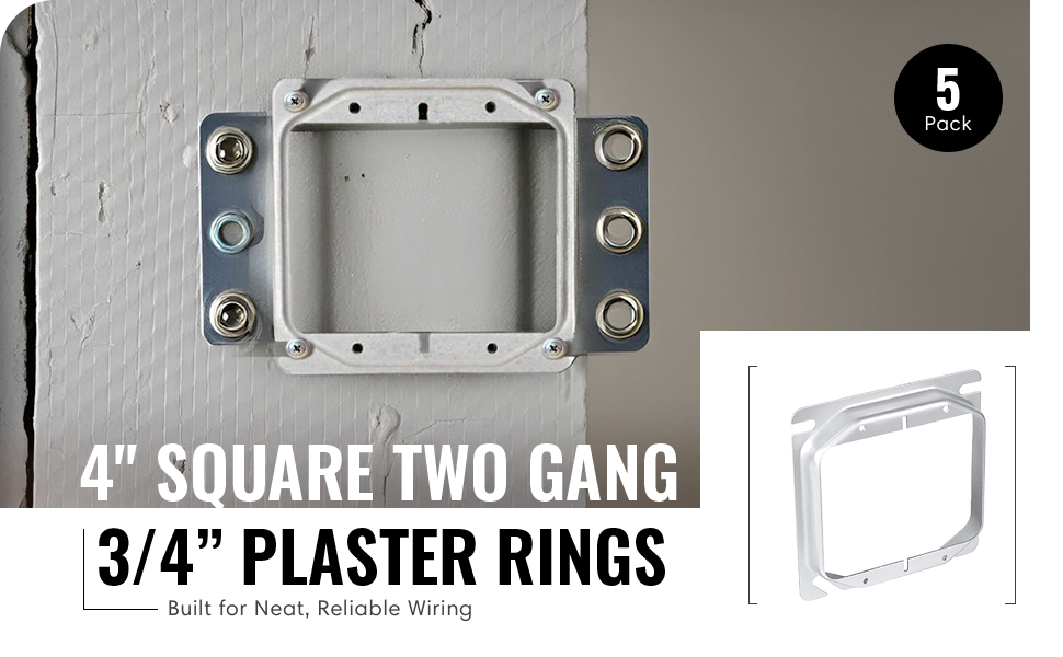 Plaster Ring Mud Ring, Blank Wall Plate Cover, Junction Box Blank Outlet Cover