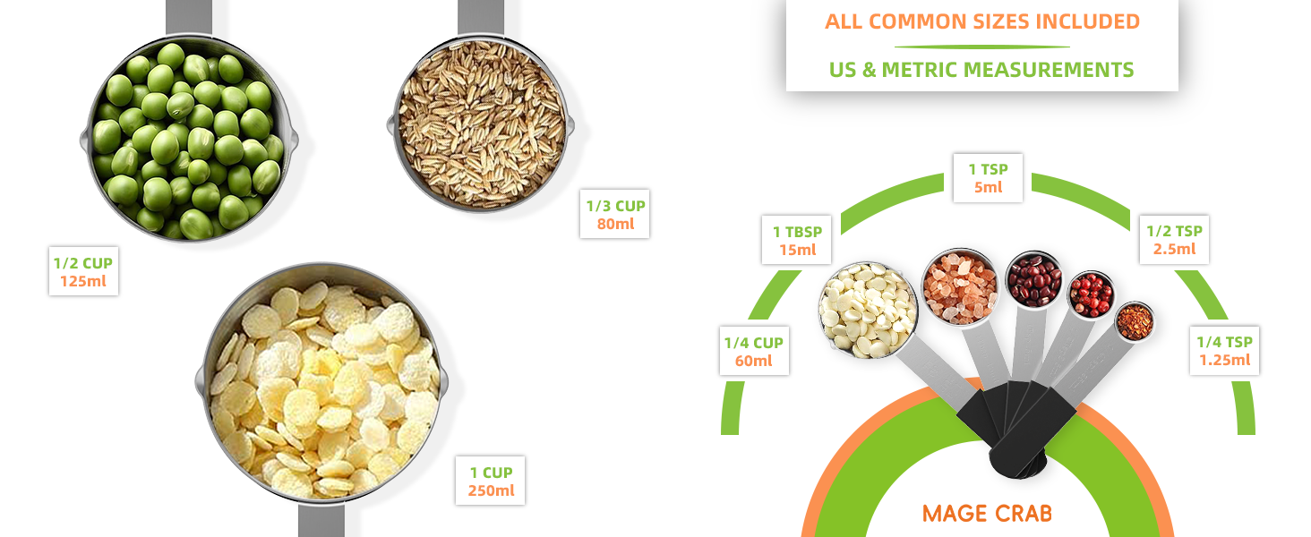 magnetic measuring cups
