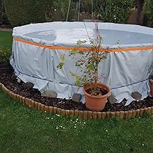 Silofolie, Abdeckfolie, Gartenfolie - Breite 4,0m x Länge 5,0m,  schwarz/weiß, lichtdicht, wasserdicht