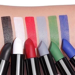 eye black stick black face paint black lipstick face paint stick clown makeup halloween makeup