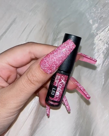 sparkle gel liner nails