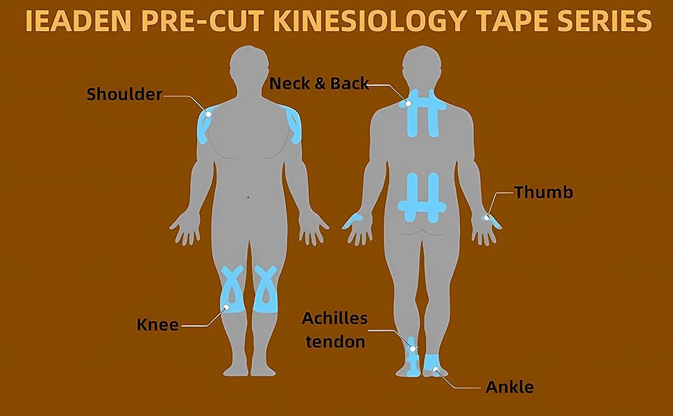 kinesiology tape, kinesiology tape precut, kinesiotape, knee tape, kt tape knee, k tape for knee