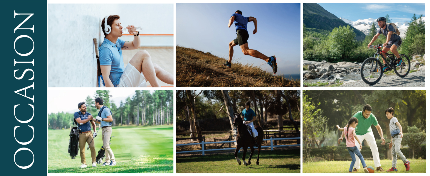 Mens Golf Shirt Moisture Wicking Dry Fit Performance Sport Short Sleeve Golf Polo Shirts for Men