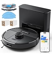 Lubluelu Saugroboter mit Absaugstation 3-in-1, 4500Pa Staubsauger Roboter mit Wischfunktion, Robo...