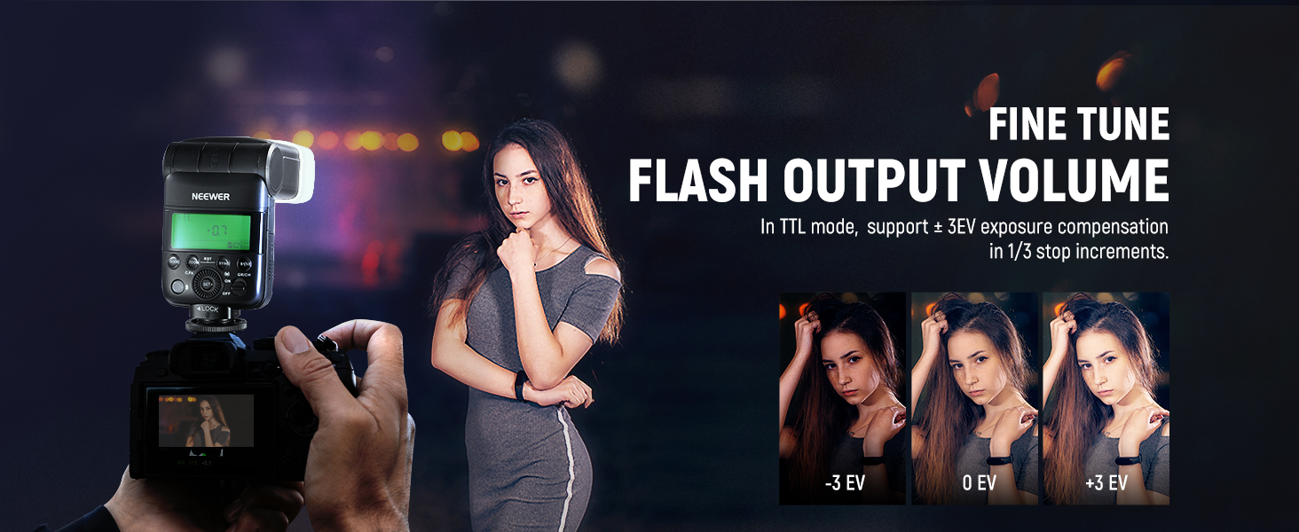 NEEWER NW420N Mini TTL Speedlite Flash, 2.4G Master Slave Mode GN36 HSS Speedlight, Compatible