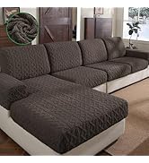 OHSIO Couch Cushion Covers, Super Soft Thicker Fleece Sofa Cover Stretch Sectional Sofa Slipcover...