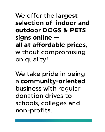 Dogs & Pets Sign Detail