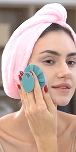 SILICONE FACIAL BRUSH FACE SCRUBBER
