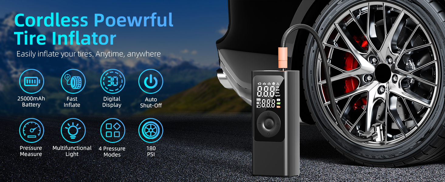 Aspirateur de voiture portable AUXITO 4 en 1