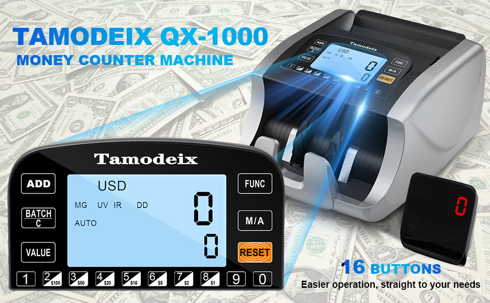 Tamodeix 紙幣カウンター 新品　定価16,800円 Amazon.com : Tamodeix Money Counter Machine Dollar, Euro