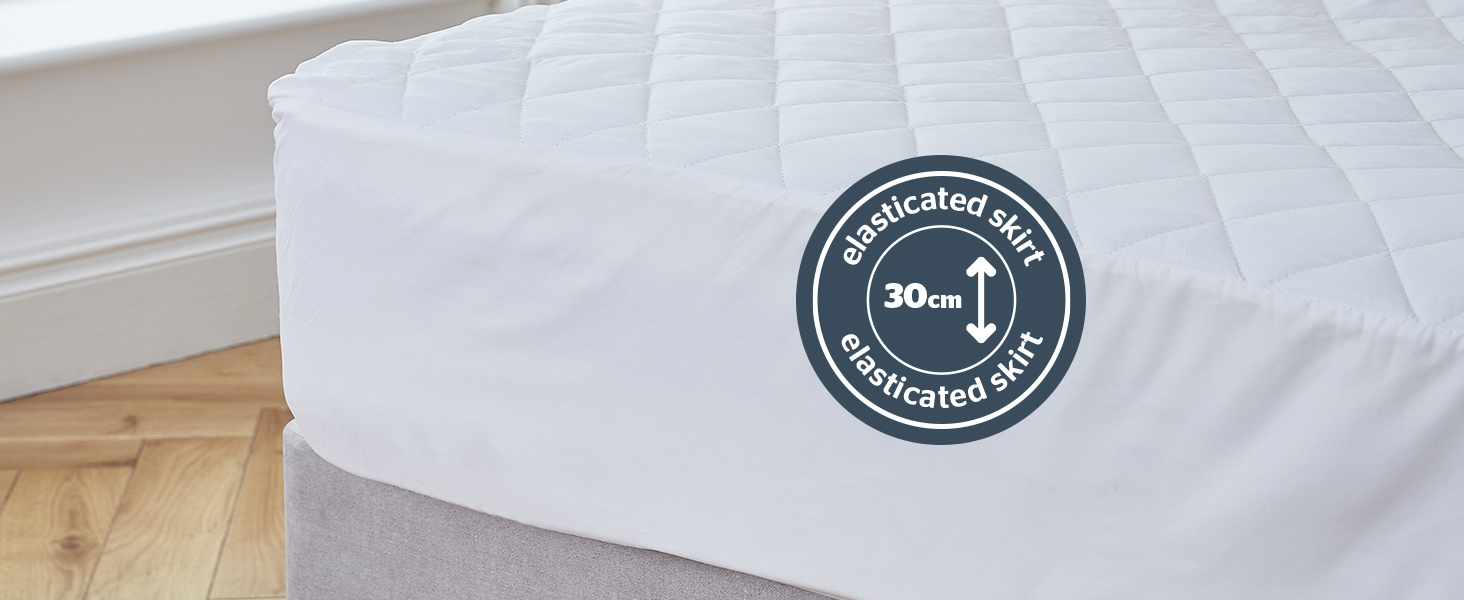 Silentnight Soft as Silk Mattress Protector Luxury 30cm Deep Fitted Mattress Pad Cover Topper