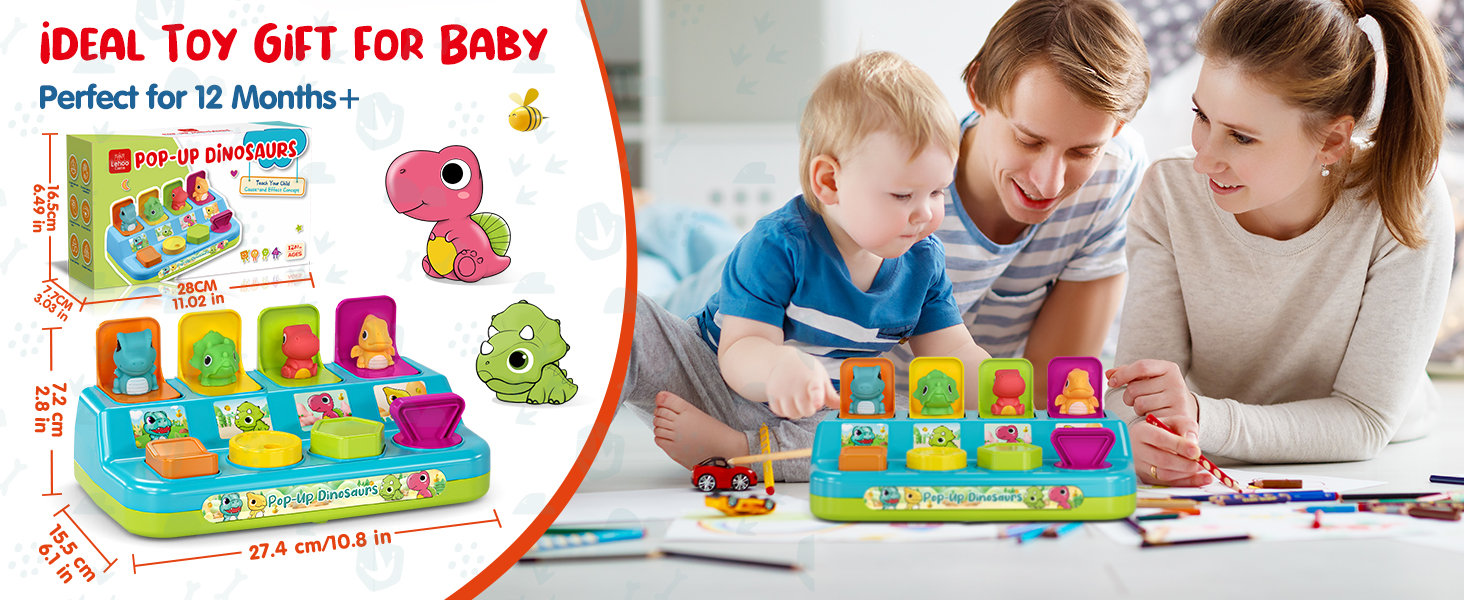 baby pop up toy for toddlers 1-3 years old toy for one year old baby educational learning toy