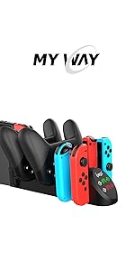 Amazon | Nintendo Switch コントローラー 用 充電 6台充電