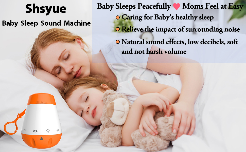 Sound Machine for Baby Sleeping,Portable Shushing Baby