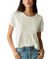 OPCAKM Womens Summer Pleated Swing Tee Casual Babydoll