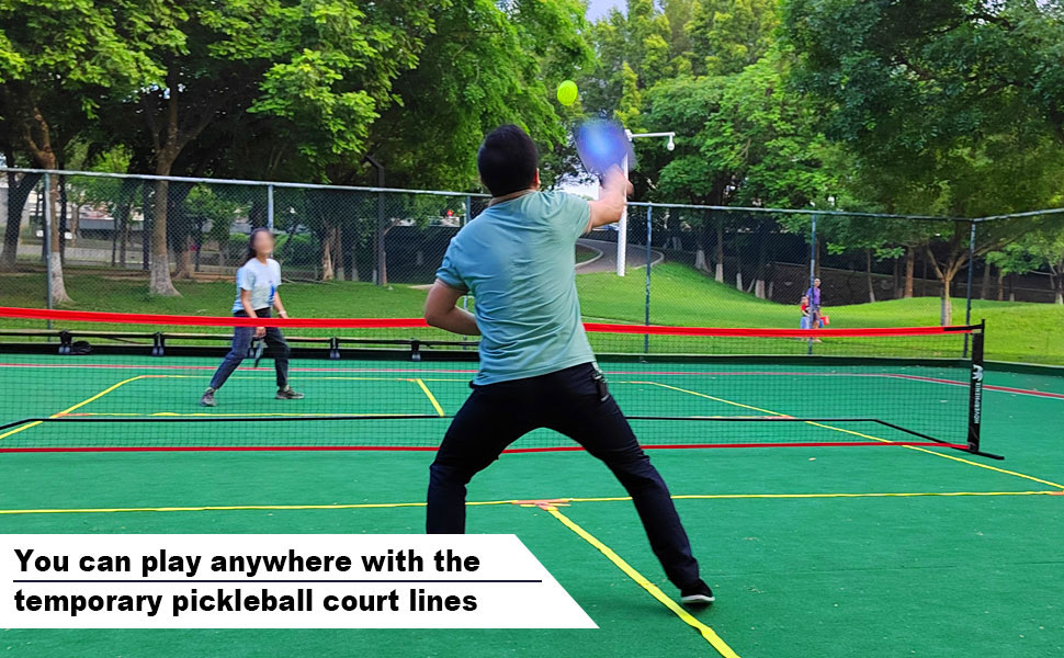 Temporary Pickleball Court line