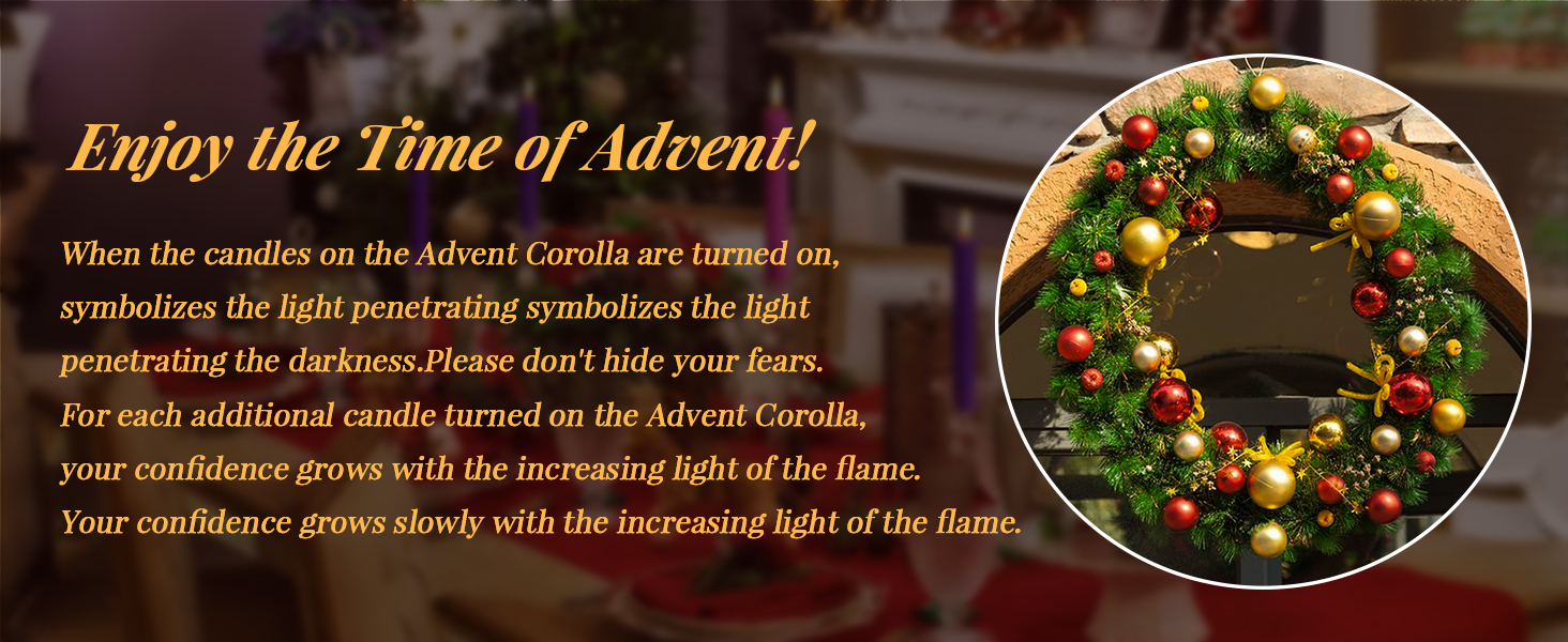 Vtobay Flameless LED Remote Advent Taper Candles with