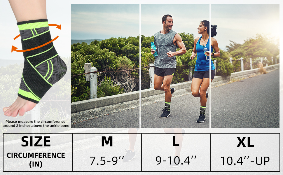 Adjustable Compression Ankle Brace for Men and Women