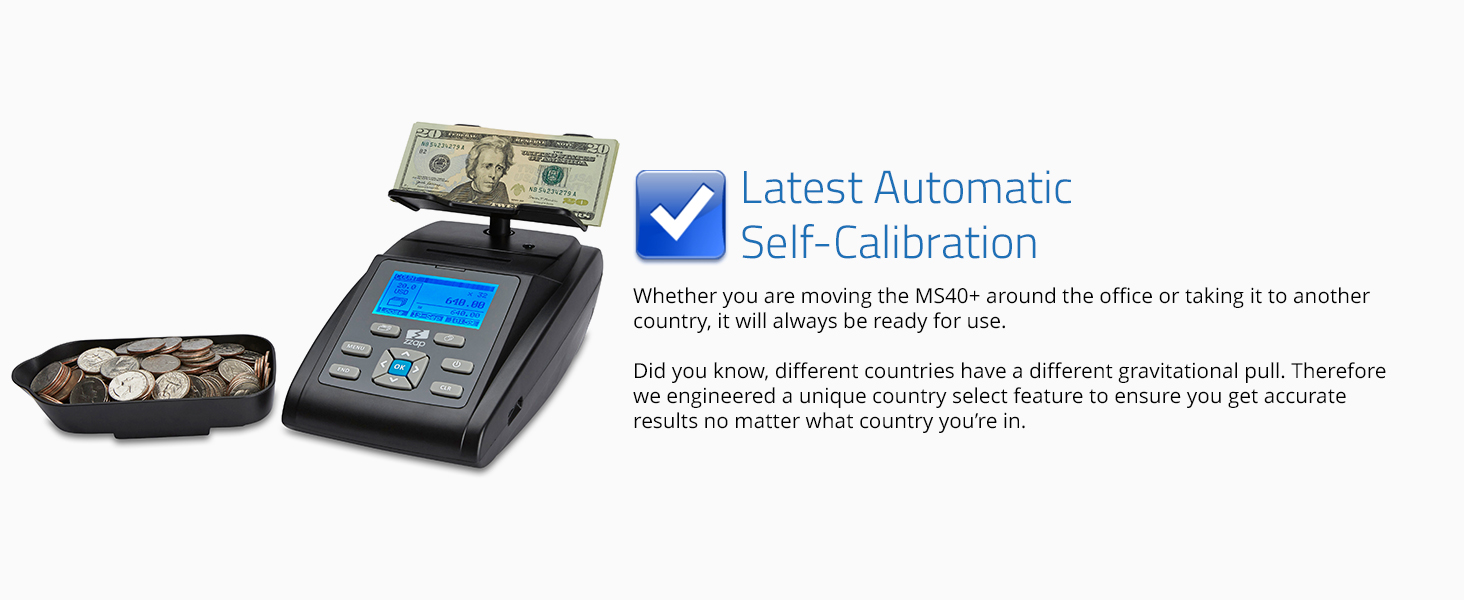 Coin Counting Scale Checker Money Cash Currency Counter Battery Machine USA cent dollar