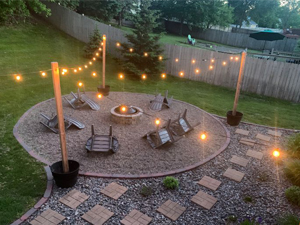 Globe outdoor string lights