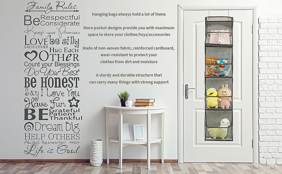 door organizer hanging