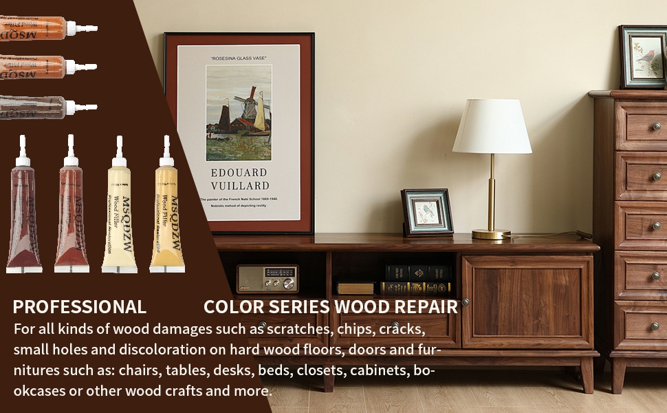 professional walnut color series wood repair
