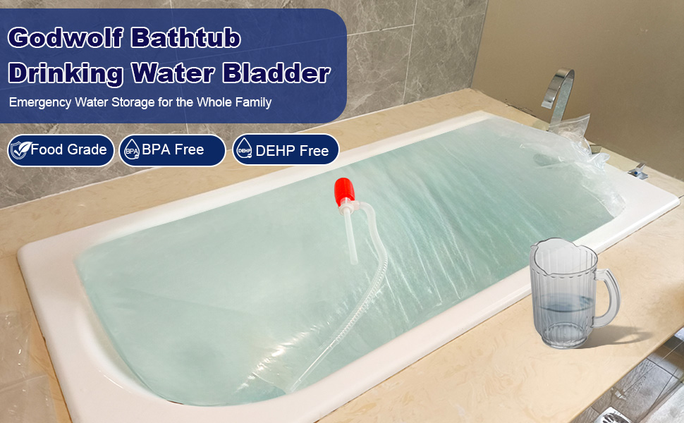 Godwolf Bathtub Drinking Water Bladder