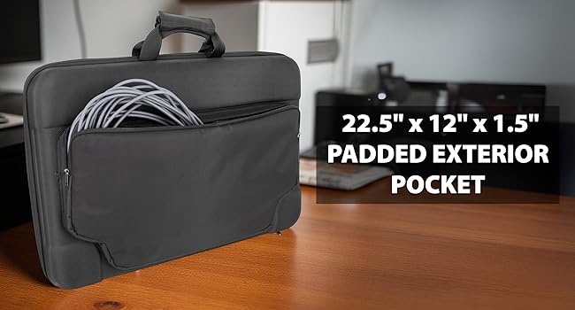 outer pocket cable storage accessory compartment