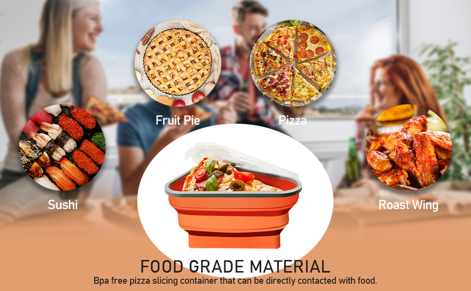 Bienlavie Pizza Storage Container Expandable with 5