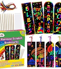 Rainbow Scratch Bookmarks