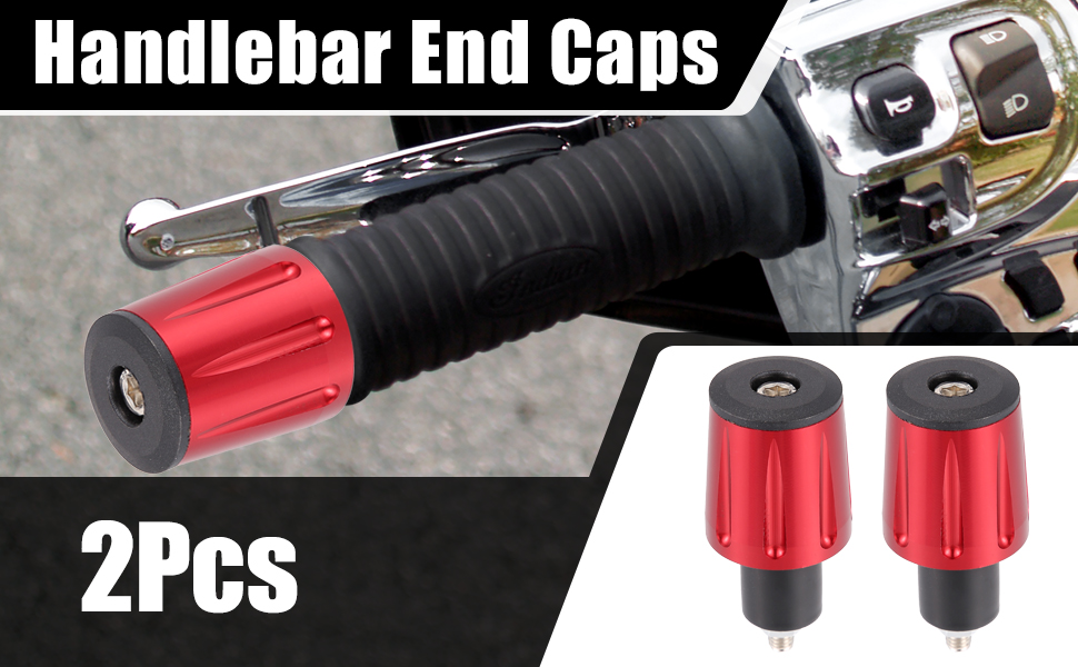 X AUTOHAUX 1 Pair Universal 18mm Motorcycle Hand Grips