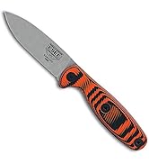 ESEE Xancudo S35V, Orange/Black G-10 3D Handle, Black Sheath (Orange/Black G-10, No Hole)
