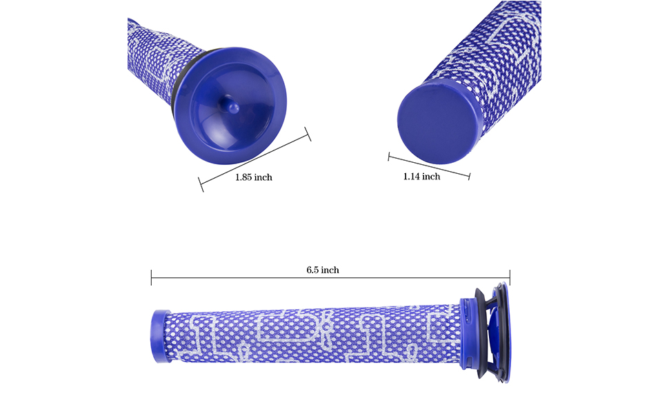 3PCS PreFilters for Dyson DC58 DC59 filter for Dyson V6 V7 V8 Series