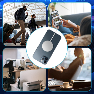 15W Wireless Charger iPhone 2M, Mag-Safe Charger for Apple iPhone 16/16 Pro/15 Pro Max/15 Pro/15 Plus/15/14/14 Pro Max/13/12/AirPods, Wireless iPhone Charger Pad Magnetic iPhone Wireless Fast Charger 17 wireless iphone charger